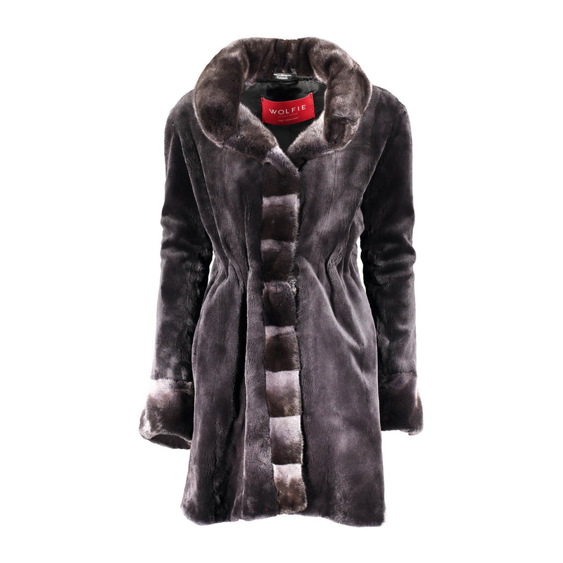 PENELOPE Sheared Mink Fur Coat Wolfie Premium Outerwear PENELOPE Sheared Mink Fur Coat Wolfie Premium Outerwear