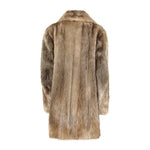 CARL Men beaver fur trench coat