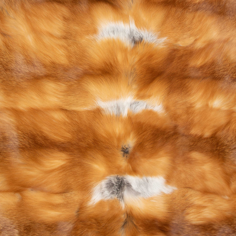 QUEBEC Red fox fur blanket