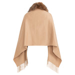 LUCIE Shawl with double width fox