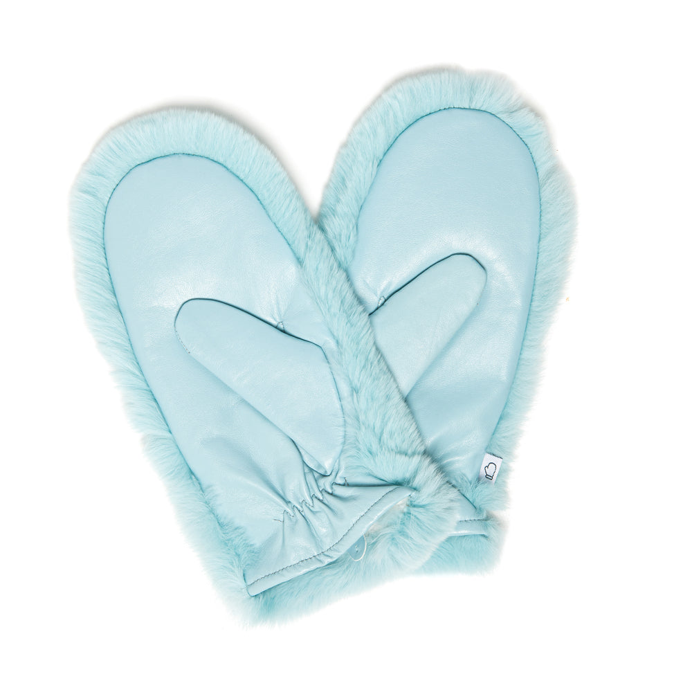 GLORIA Rex rabbit fur mittens – Wolfie Premium Outerwear