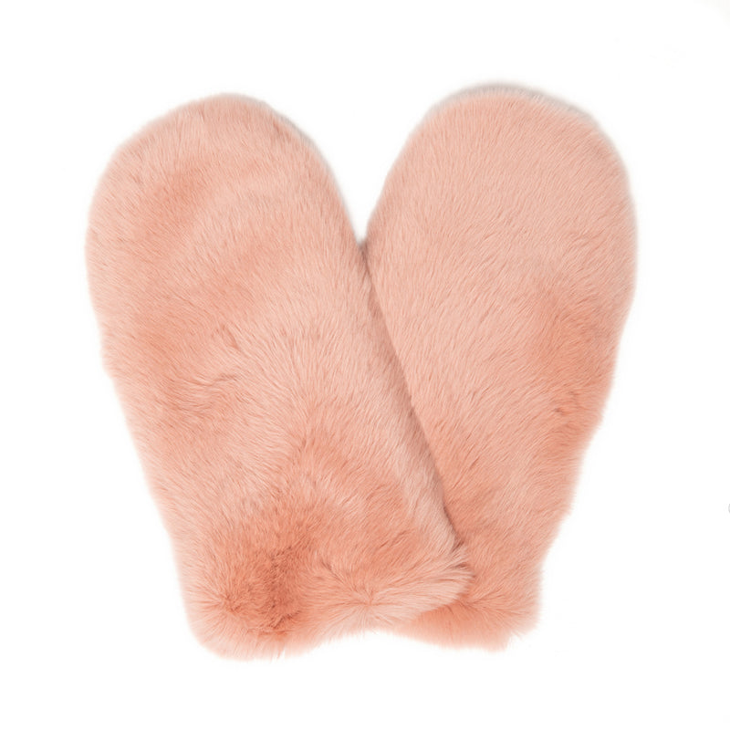 GLORIA Rex rabbit fur mittens