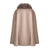 PATY Cashmere cape with slit sleeves