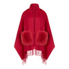 SHIRLEY Cashmere shawl with toscana pockets