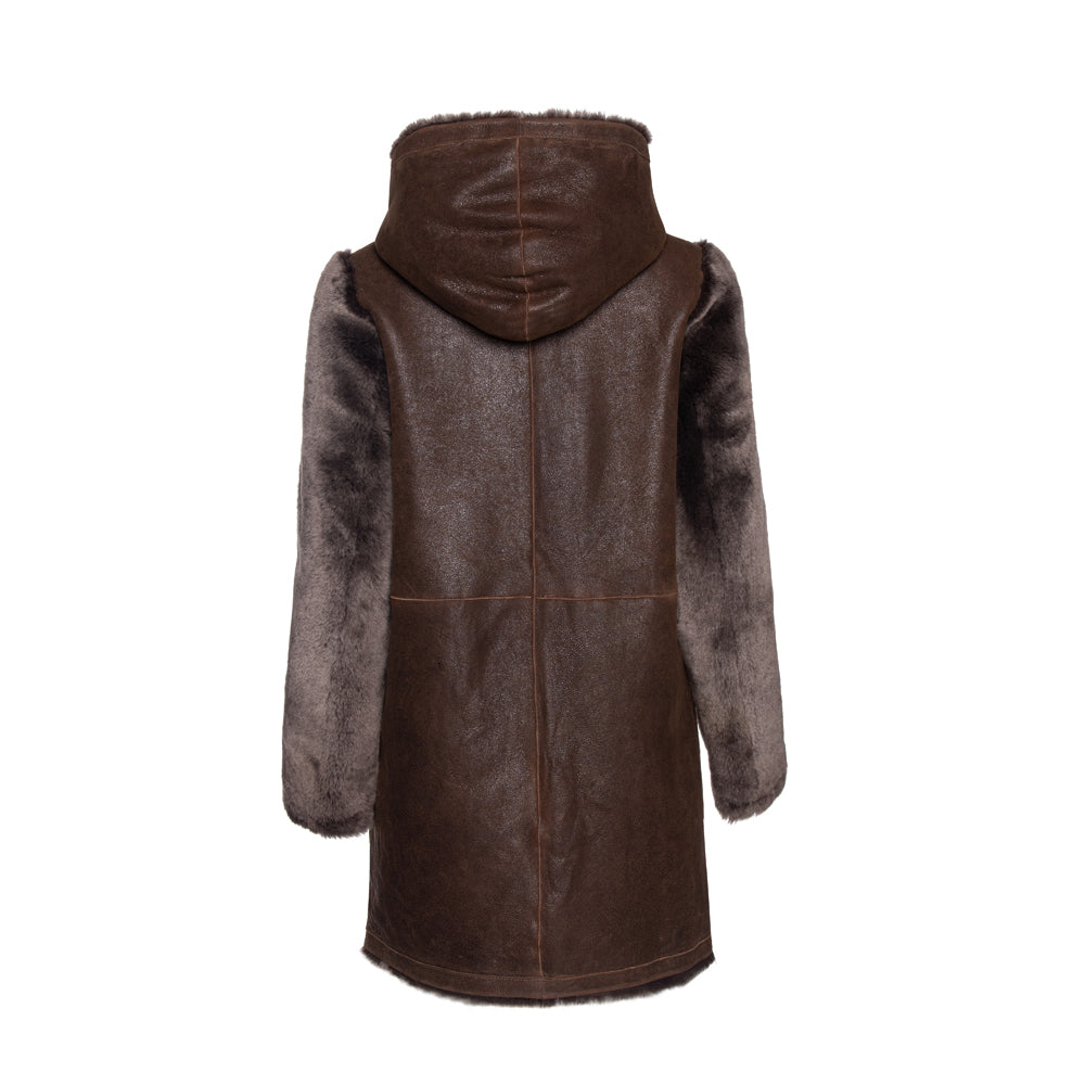 LAURA Reversible shearling coat