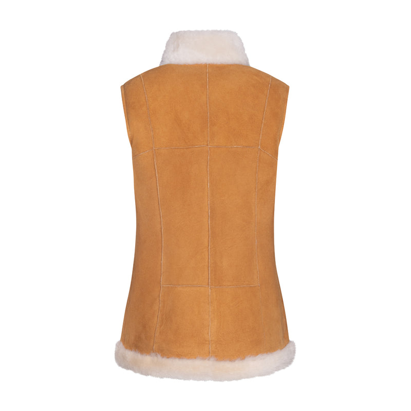DIXIE - Merino Shearling Zip vest