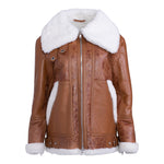 VERA Embossed Thick Teddy Shearling Jacket