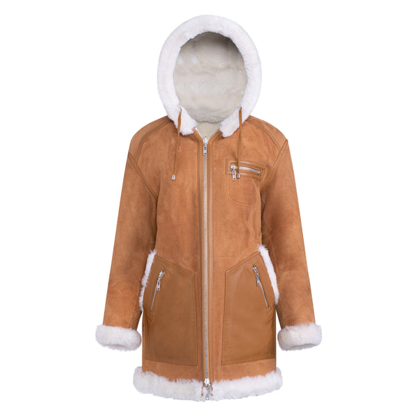 FAYER Reversible Shearling Sheepskin Coat – Wolfie Premium