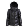 Robyn Hooded Down Quilted Leather Puffer Jacket