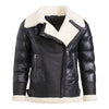 Tuli Shearling & Leather Down Puffer Jacket
