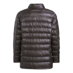 JOHN Men Leather Puffer Jacket