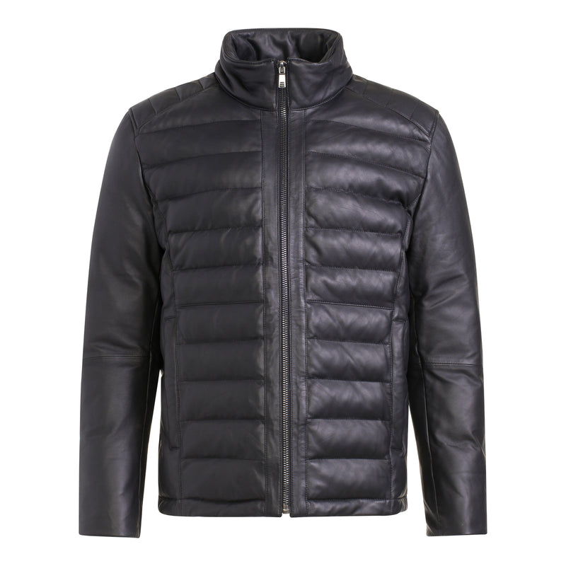 MARCUS Men Leather Puffer Jacket