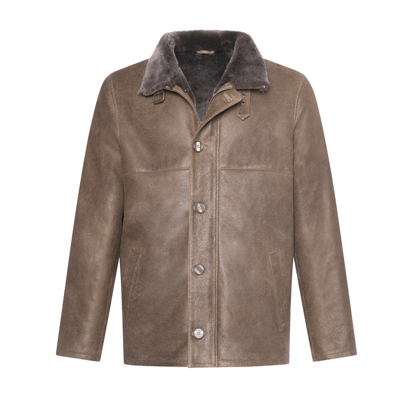 Men Classic Merino Sheepskin Shirt Jacket – Wolfie Premium Outerwear