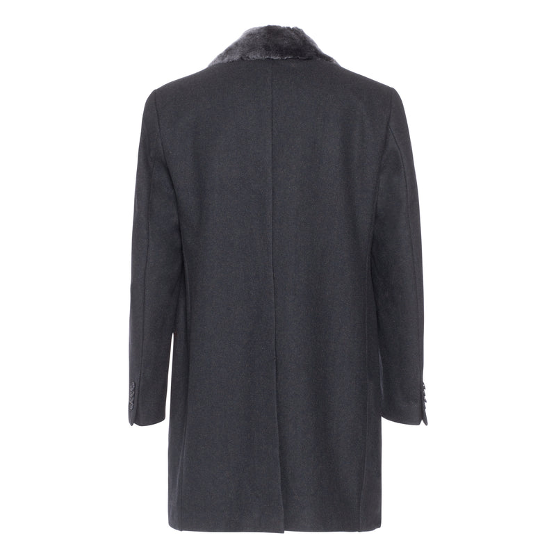 WILL Men Wool and Shearling Coat