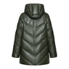 Rini Hooded Goose Down Quilted Leather Puffer Jacket