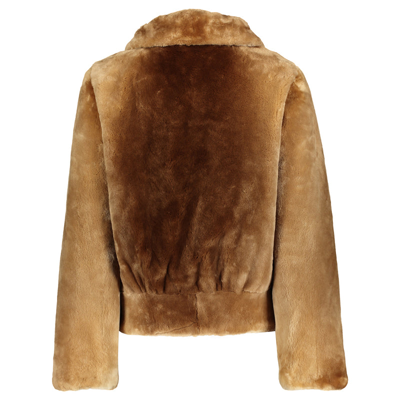 JULIETTE Sheared beaver bomber jacket